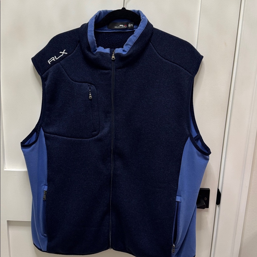 RLX Ralph Lauren Dark Blue and Light Blue Vest